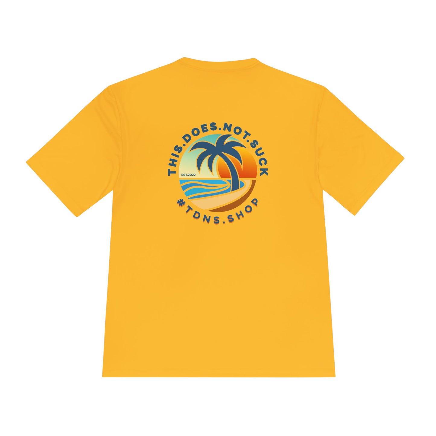 #TDNS Beach Vibes Moisture-Wicking Tee — Lightweight Summer Beach Graphic