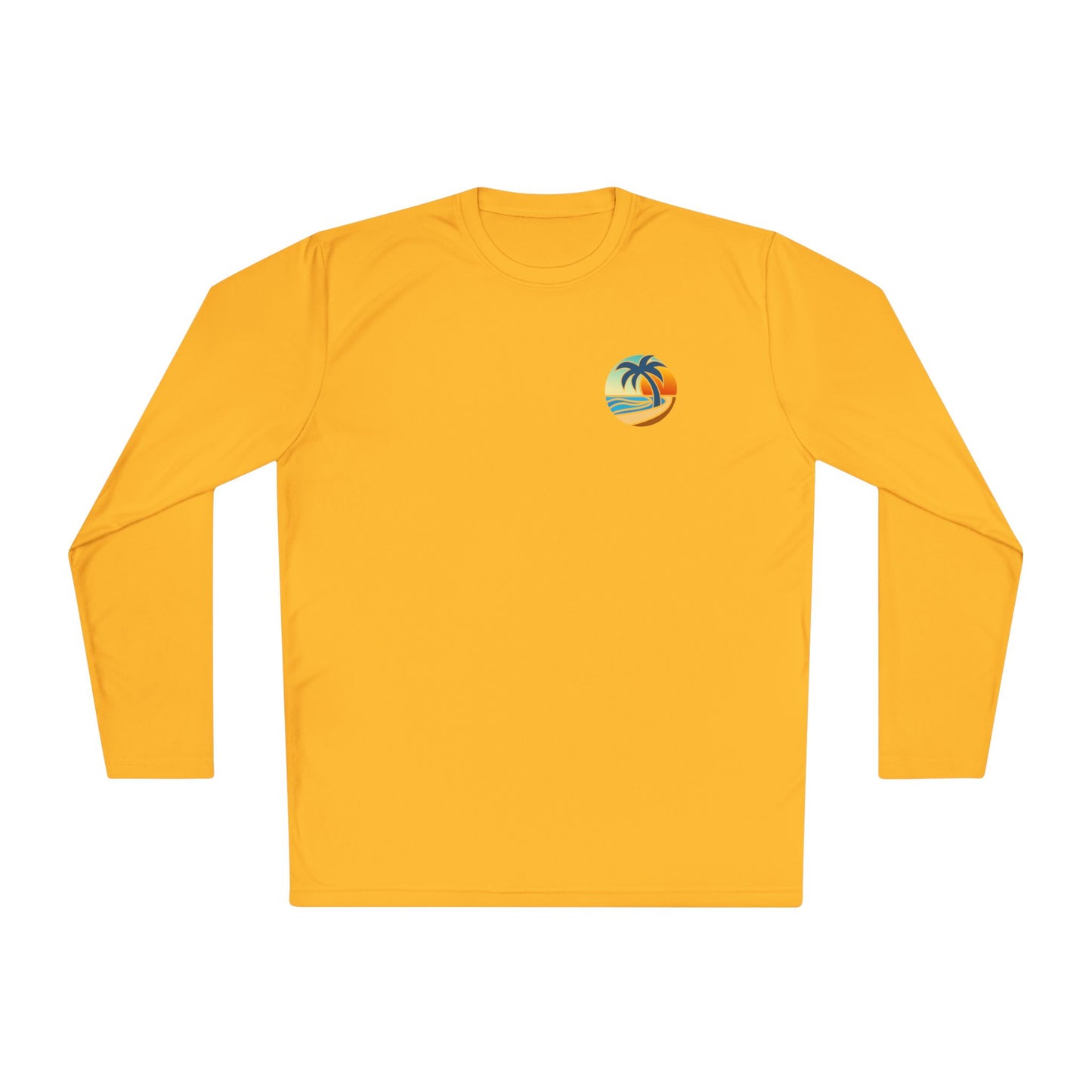 #TDNS Long Sleeve MOISTURE-WICKING Tee - Retro Beach Palm Logo (This Does Not Suck)