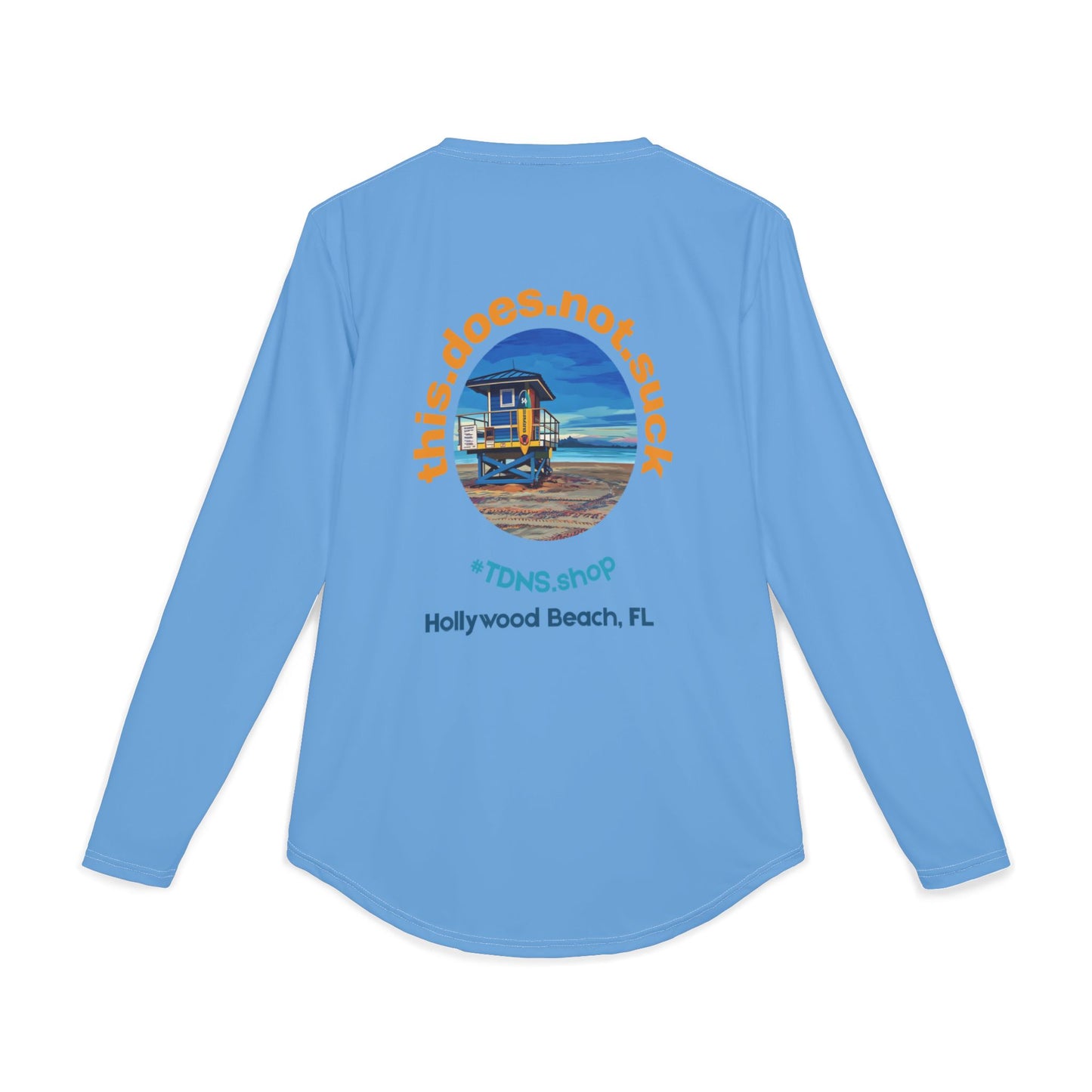#TDNS UPF 50 Long-Sleeve Performance Shirt — Hollywood Beach Life Guard Shack