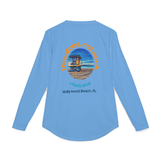 #TDNS UPF 50 Long-Sleeve Performance Shirt — Hollywood Beach Life Guard Shack