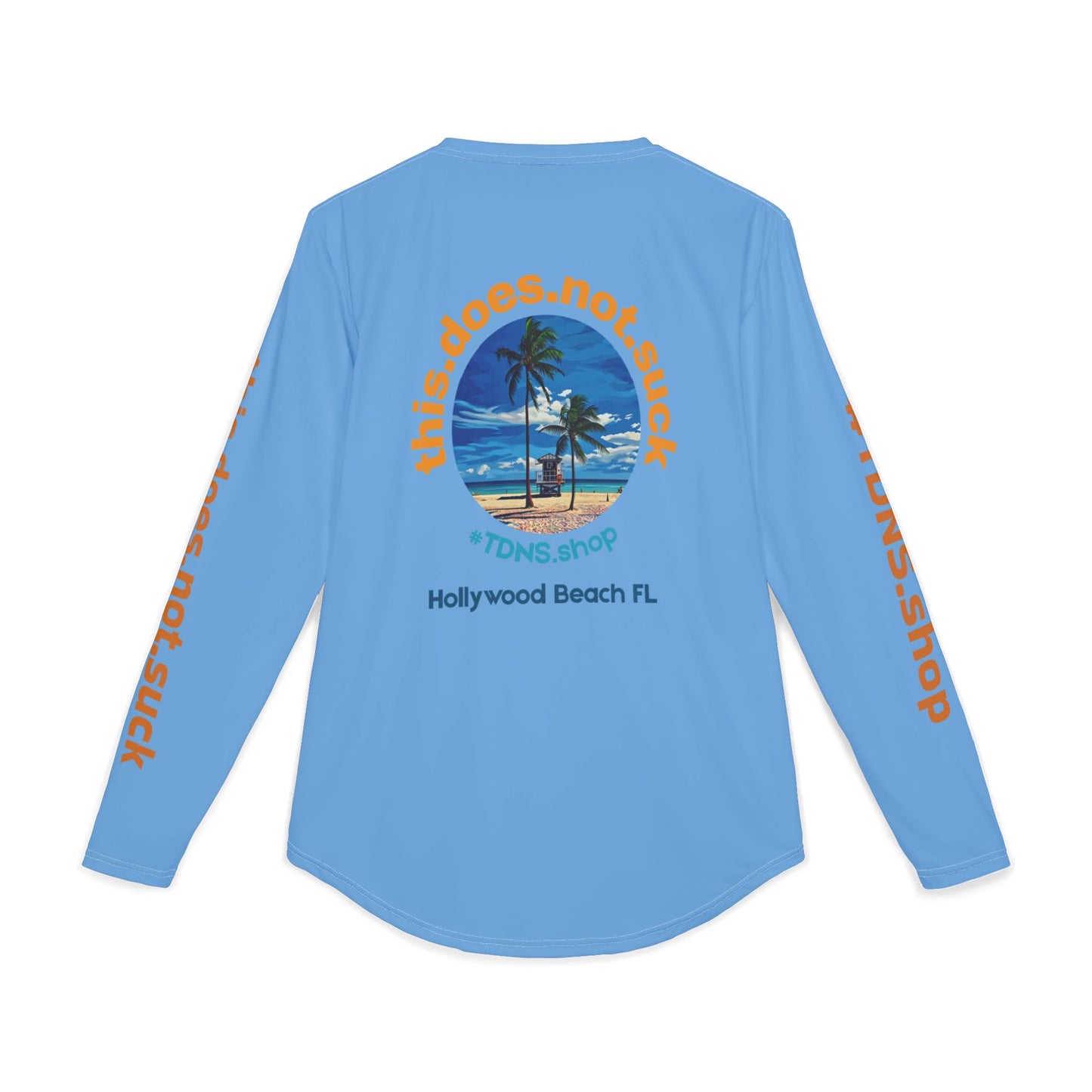 #TDNS UPF 50 Long-Sleeve Performance Shirt — Hollywood Beach Lifeguard Stand 2