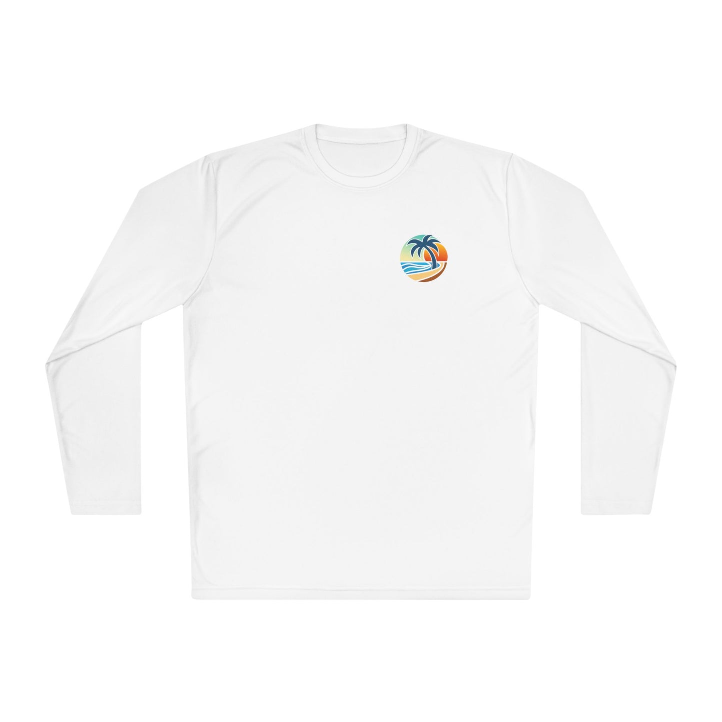 #TDNS Long Sleeve MOISTURE-WICKING Tee - Retro Beach Palm Logo (This Does Not Suck)