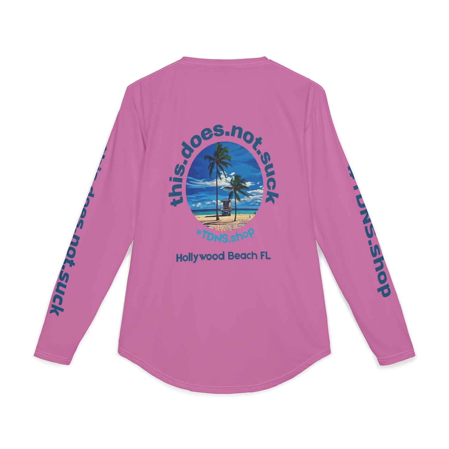#TDNS UPF 50 Long-Sleeve Performance Shirt — Hollywood Beach Lifeguard Stand 2