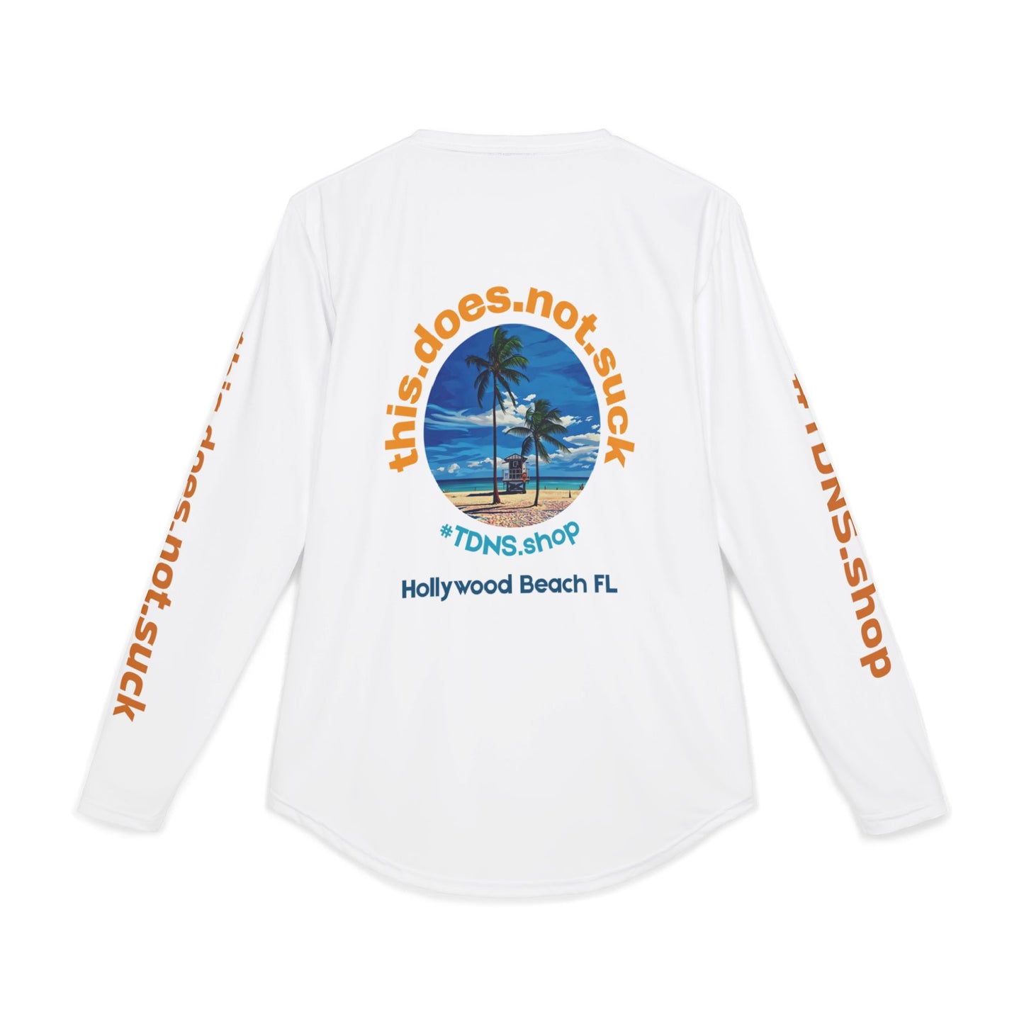 #TDNS UPF 50 Long-Sleeve Performance Shirt — Hollywood Beach Lifeguard Stand 2