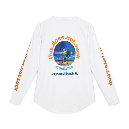 #TDNS UPF 50 Long-Sleeve Performance Shirt — Hollywood Beach Lifeguard Stand 2