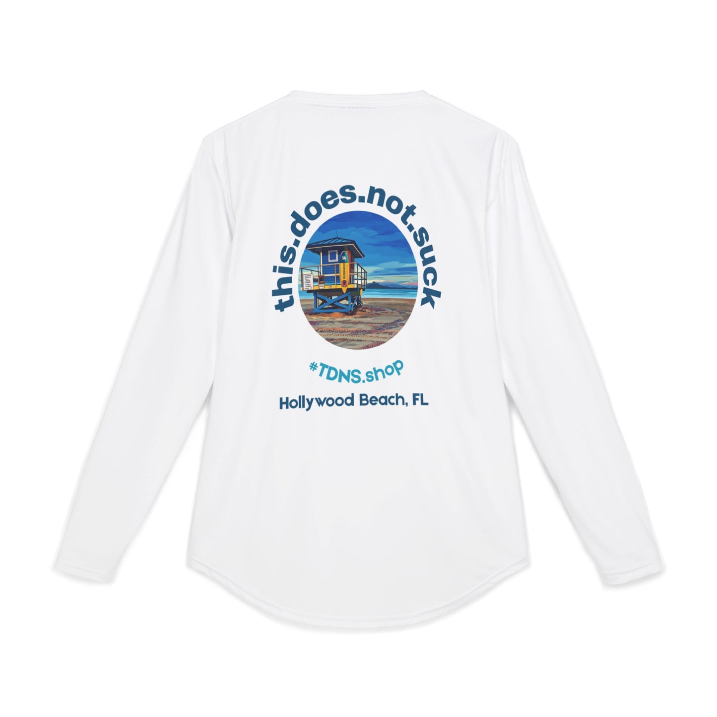 #TDNS UPF 50 Long-Sleeve Performance Shirt — Hollywood Beach Life Guard Shack
