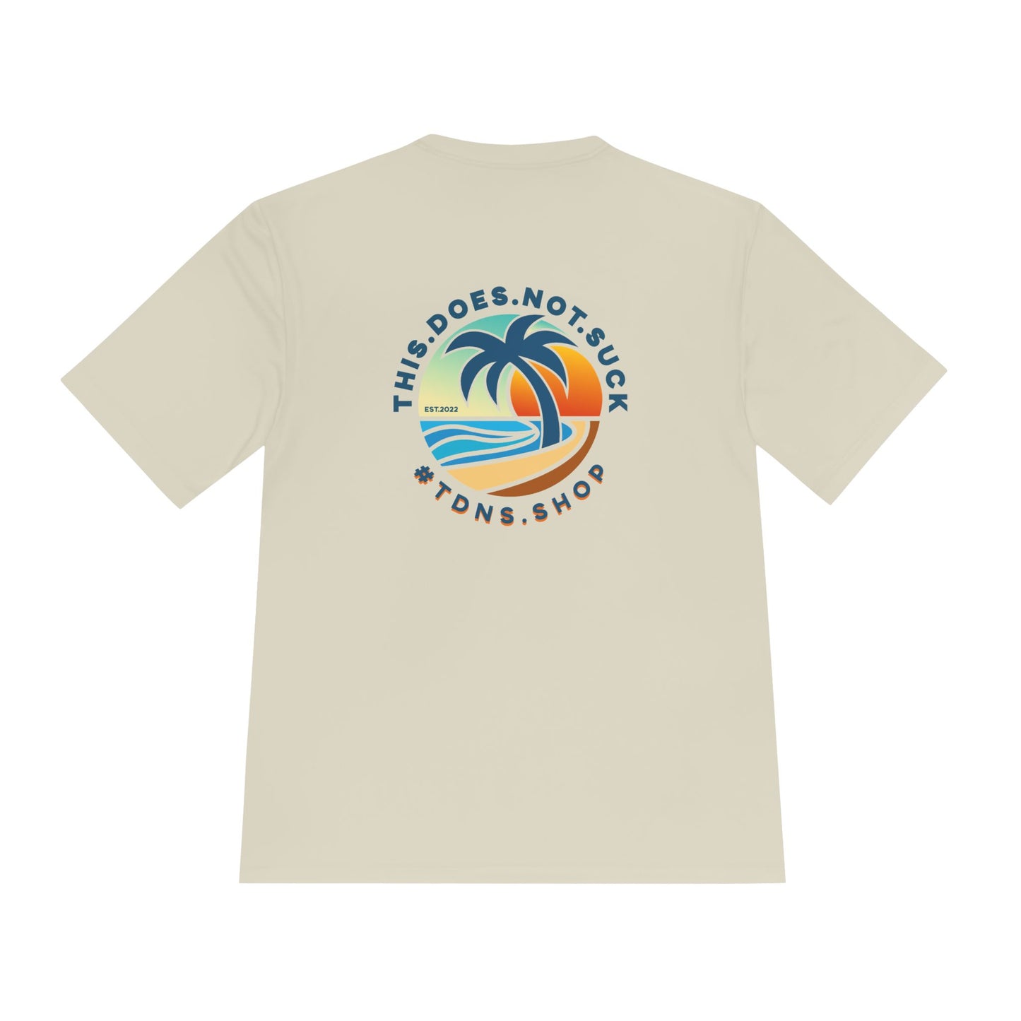 #TDNS Beach Vibes Moisture-Wicking Tee — Lightweight Summer Beach Graphic