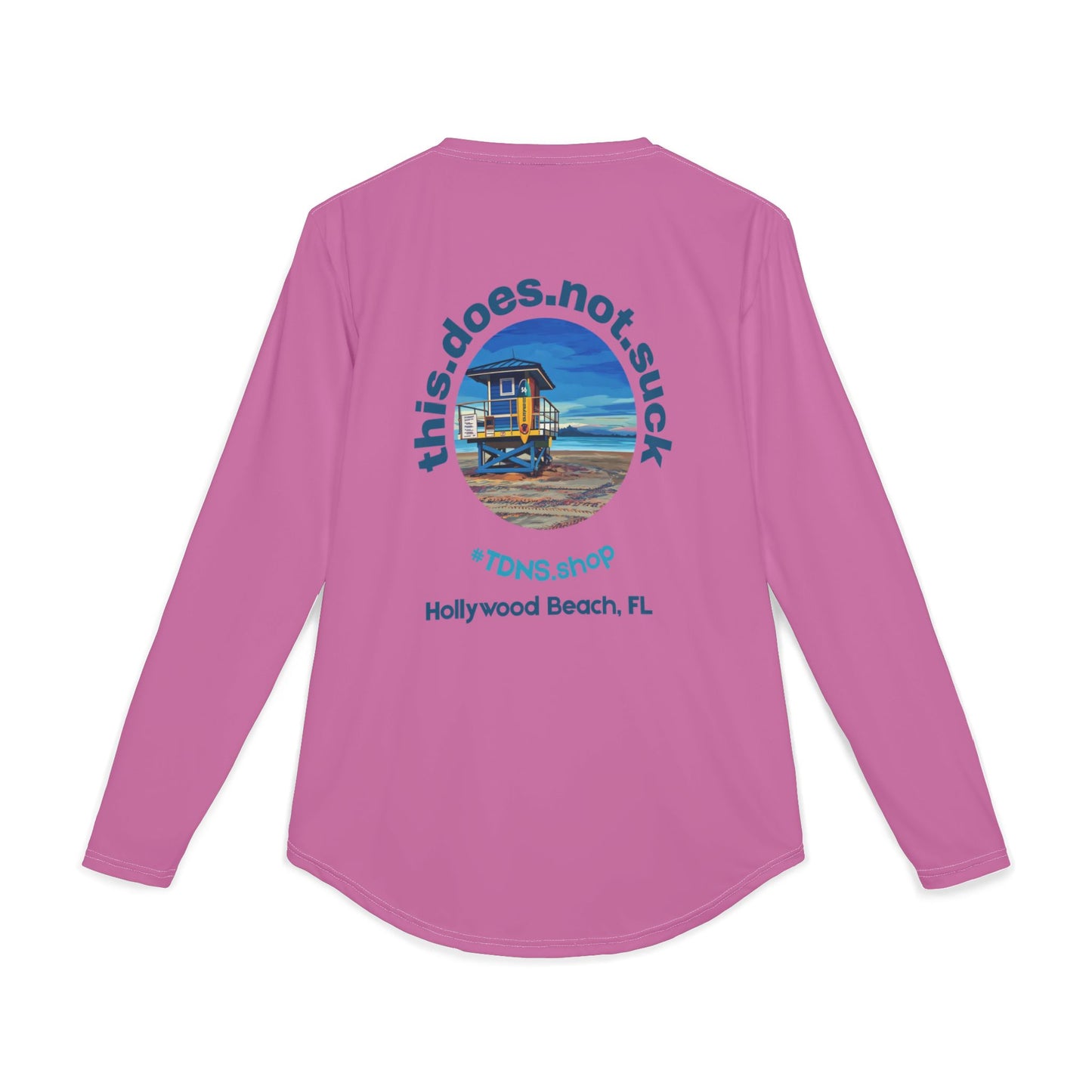 #TDNS UPF 50 Long-Sleeve Performance Shirt — Hollywood Beach Life Guard Shack