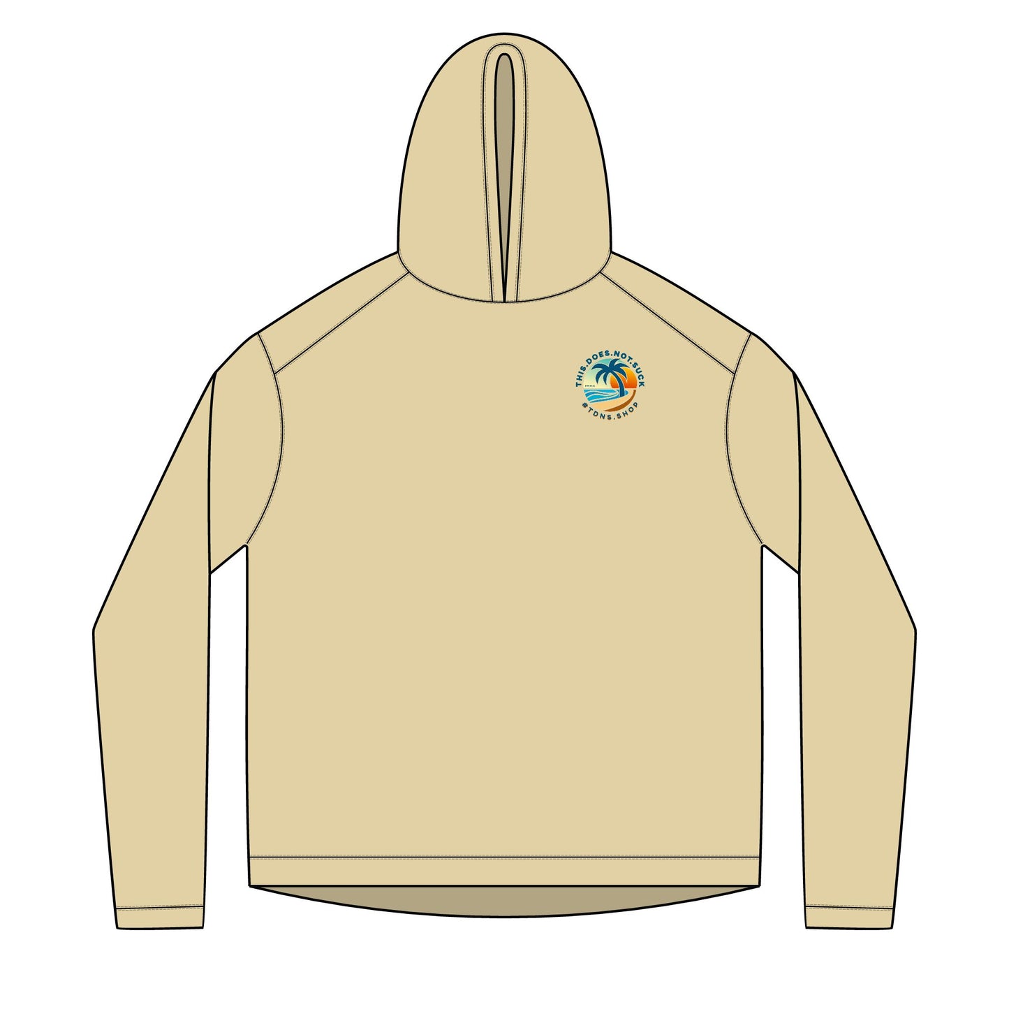 Solar Beach Hoodie — "this.does.not.suck" Hollywood Beach Lifeguard Shack Hoodie