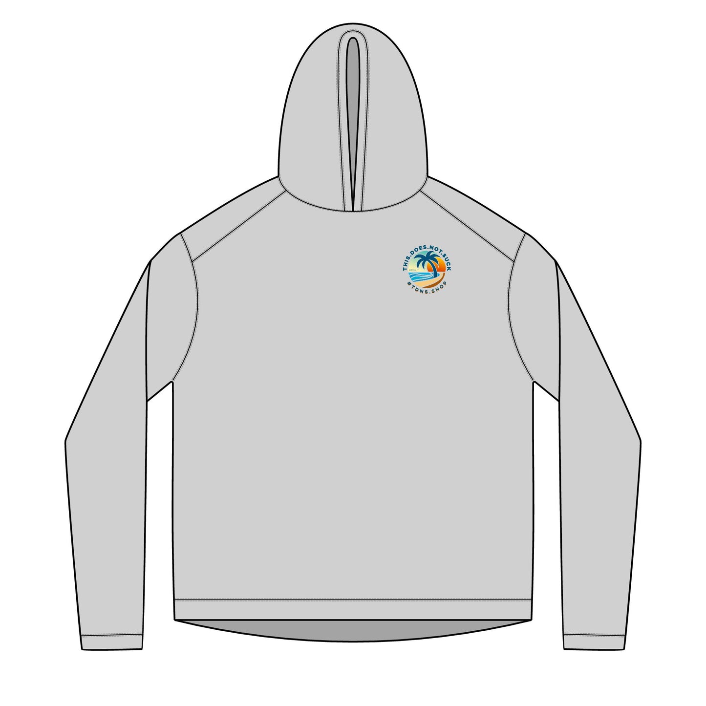 Solar Beach Hoodie — "this.does.not.suck" Hollywood Beach Lifeguard Shack Hoodie
