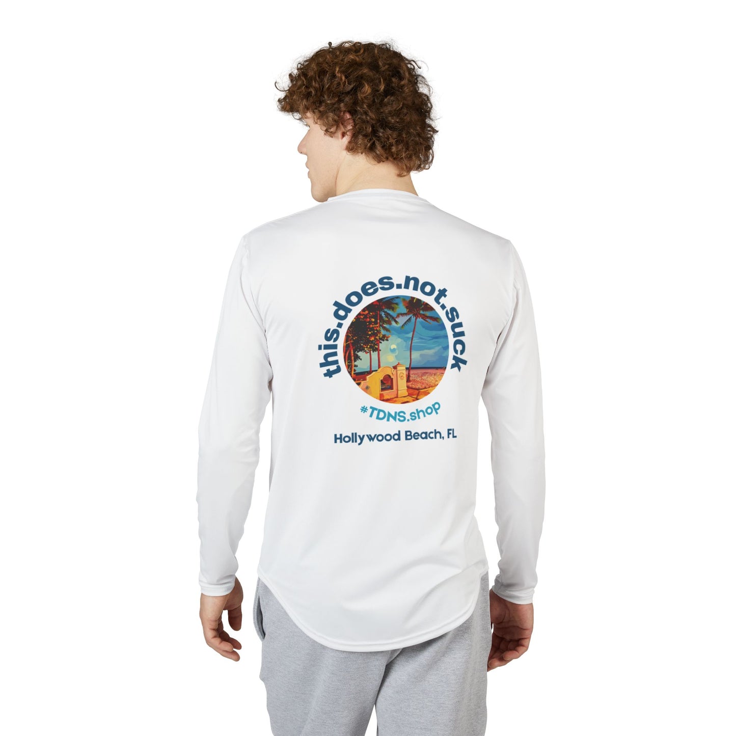 #TDNS UPF 50 Long-Sleeve Performance Shirt — Hollywood Beach