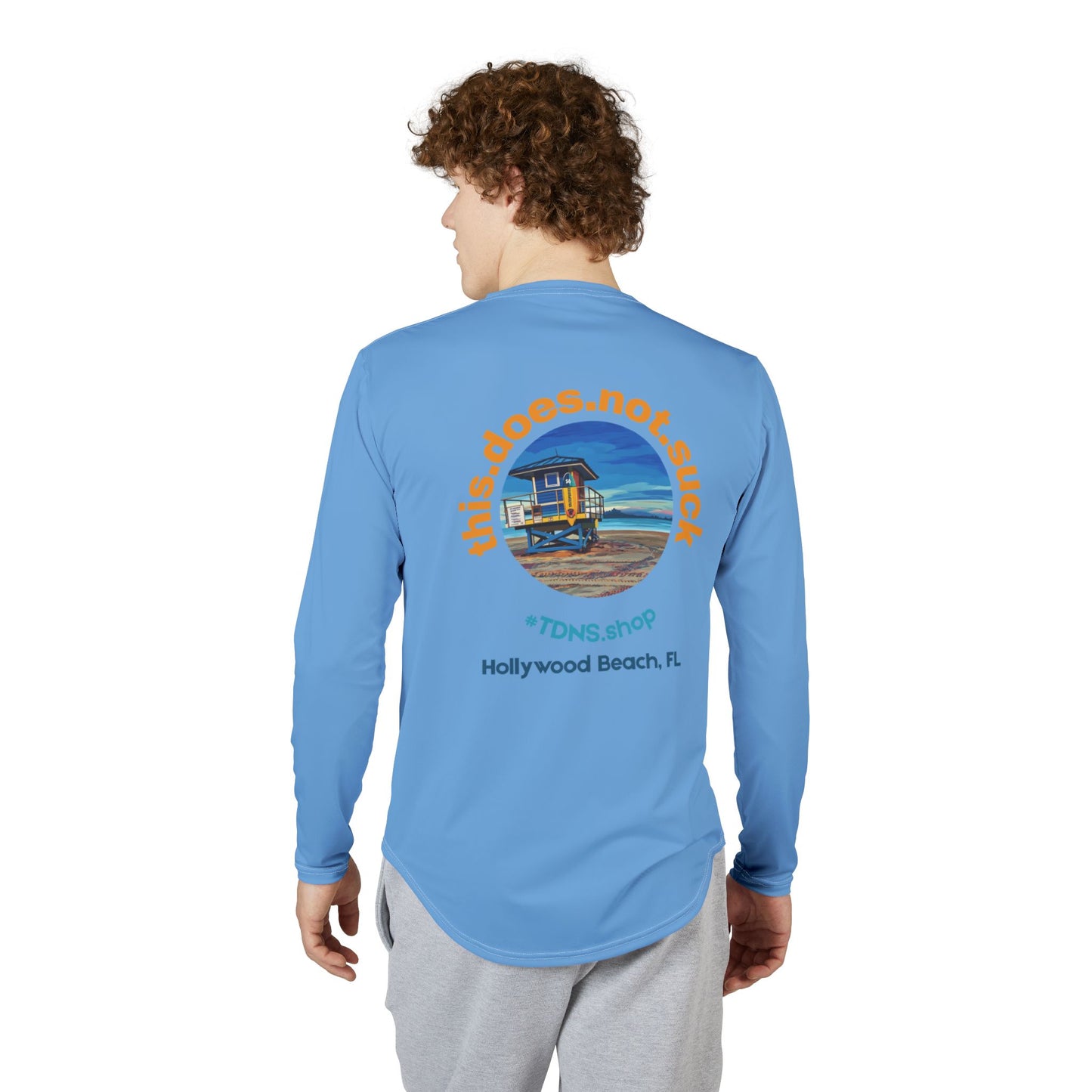 #TDNS UPF 50 Long-Sleeve Performance Shirt — Hollywood Beach Life Guard Shack