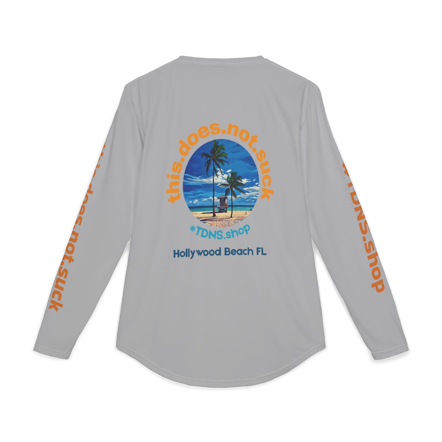 #TDNS UPF 50 Long-Sleeve Performance Shirt — Hollywood Beach Lifeguard Stand 2