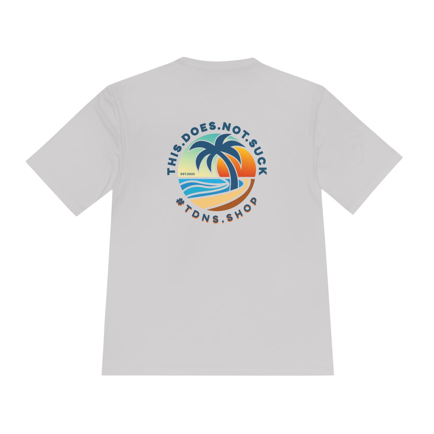 #TDNS Beach Vibes Moisture-Wicking Tee — Lightweight Summer Beach Graphic