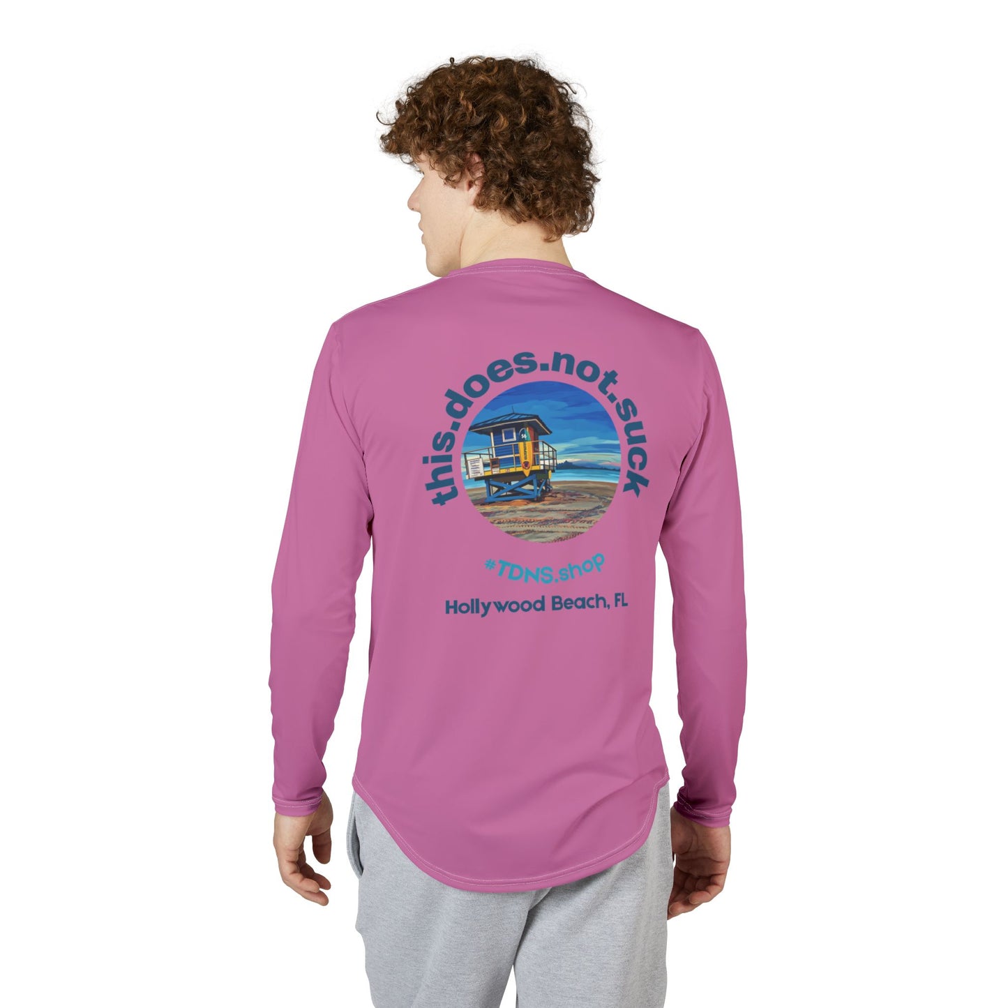 #TDNS UPF 50 Long-Sleeve Performance Shirt — Hollywood Beach Life Guard Shack